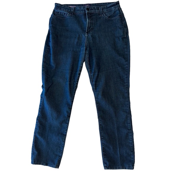NYDJ Sheri Slim Dark Wash Lift Tuck Technology Jeans Size 14 - Picture 7 of 13